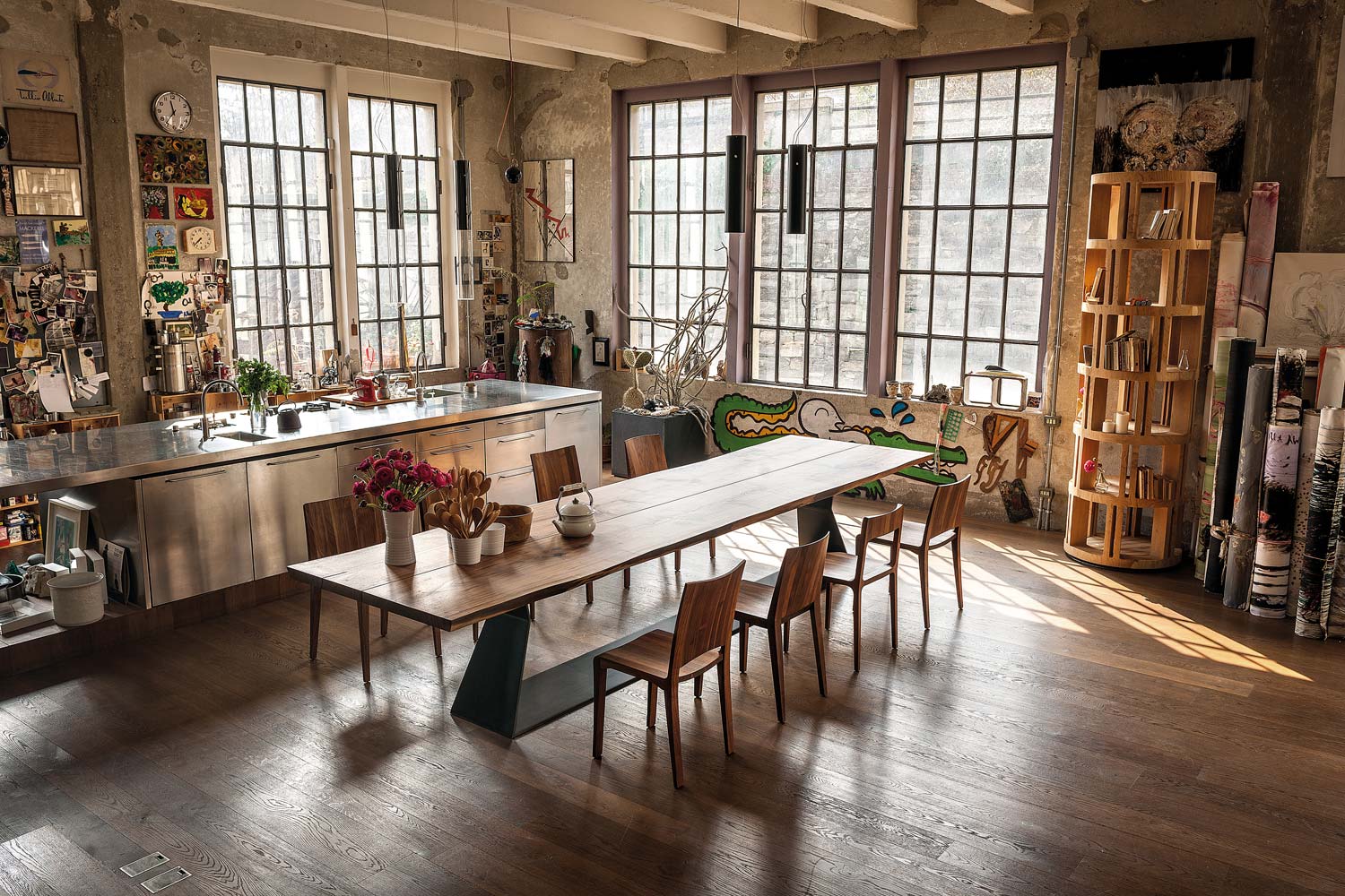 Tavoli in legno massello di design Made in Italy Gallery 1