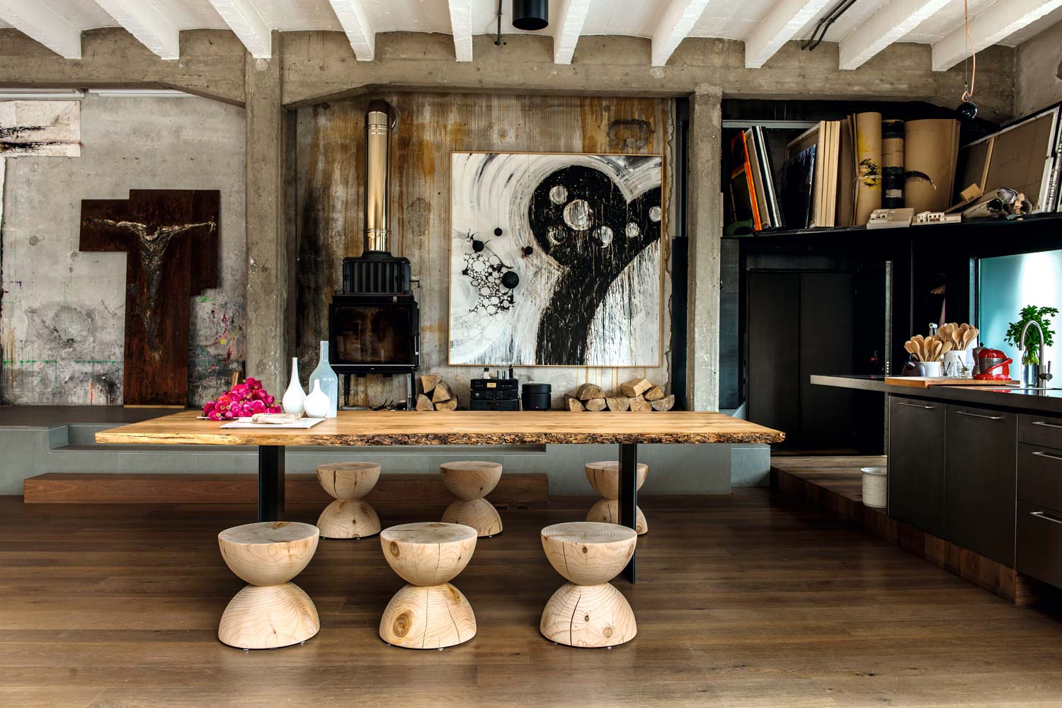 Tavoli in legno massello di design Made in Italy Gallery 6